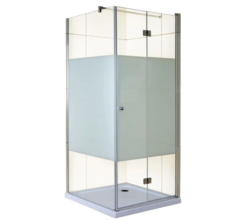 Set perete duș fix, cu dimensiunile 80 x 80 x 185 cm, din sticlă securizată de 5 mm, GLADYS