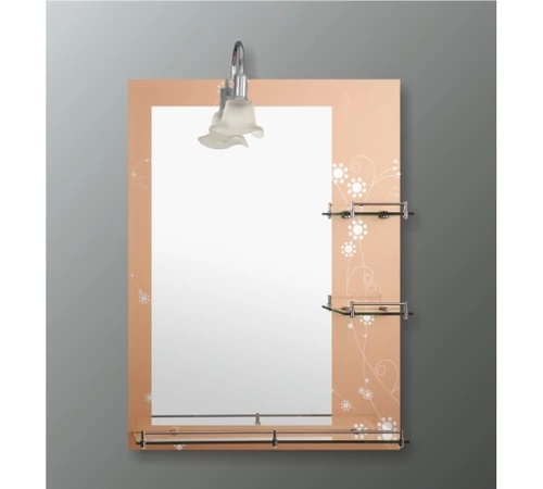 Oglinda cu spot si etajera 80x60cm GOBE