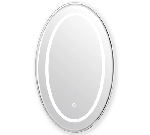 Oglinda baie ovala cu sistem de iluminare LED lumina rece 6500K 80 x 50 cm GLADYS