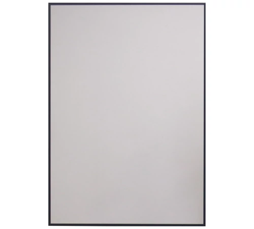 Oglindă cu cadru din aluminiu, formă pătrată 80 x 60 cm, GLADYS