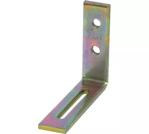 Coltar otel tip L reglabil galben zincat 60x80x20/3mm