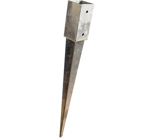 Camasuiala incastrata zincata pentru stalp lemn 91x91x900mm