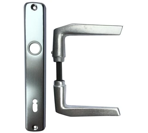 Maner usa interior aluminiu argintiu cu sild P 90mm