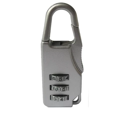 Lacat valiza aluminiu cu cifra 3 coduri Lacat valiza aluminiu cu cifra 3 coduri
