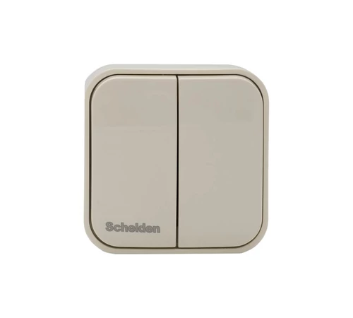 Intrerupator dublu cu LED PT IP20 montabil pe perete 8002-02N SCHELDEN Intrerupator dublu cu LED PT IP20 montabil pe perete 8002-02N SCHELDEN