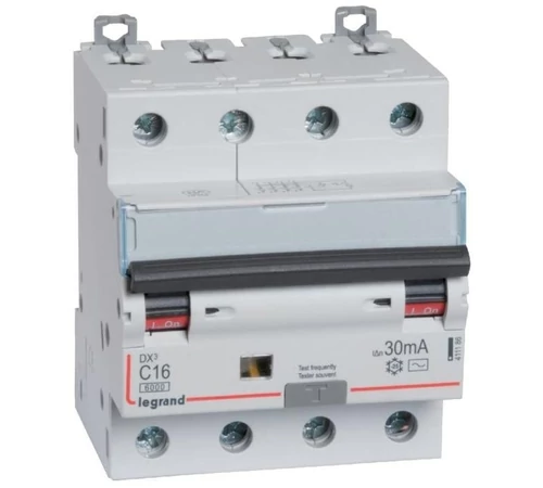 Disjunctor dif 4P C25 6kA AC 30mA DX3 LEGRAND 411188
