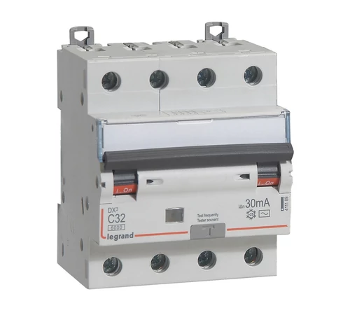 Disjunctor dif 4P C32 6kA AC 30mA DX3 LEGRAND 411189