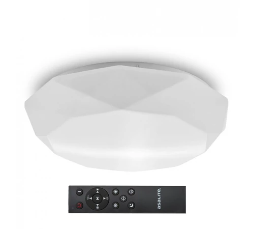 Plafoniera cu LED diamant 48 W cu telecomanda 3400 lm ASAL0198 ASALITE