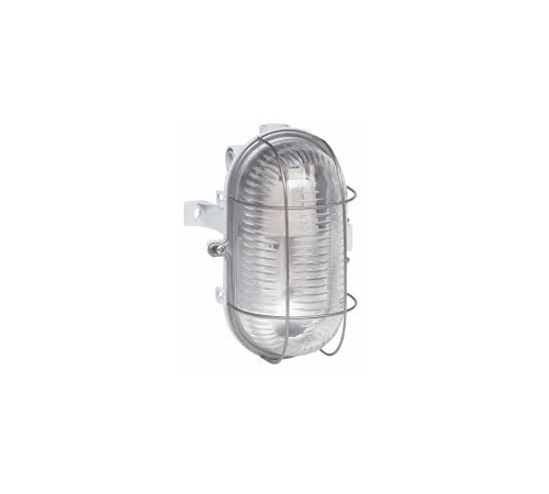 Lampa exterior 60 W oval grilaj alb NV-3201.02