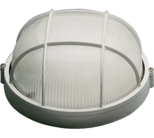 Lampa exterior 60 W rotund grilaj alb NV-3201.011