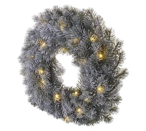 Decoratiune cu LED-uri - Coronita de Advent 40 cm 2 x AA interior alb cald cronometru DCTW15 EMOS