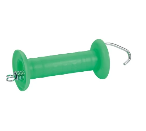 Mâner pentru poarta gard electric, verde, cu arc si cârlig, NEXON