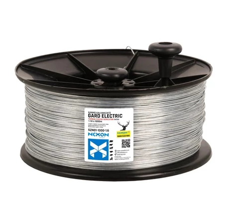Sârmă zincată gard electric NEXON 1.6 mm, 1000 m, ±220 kg cu tambur calitate 1